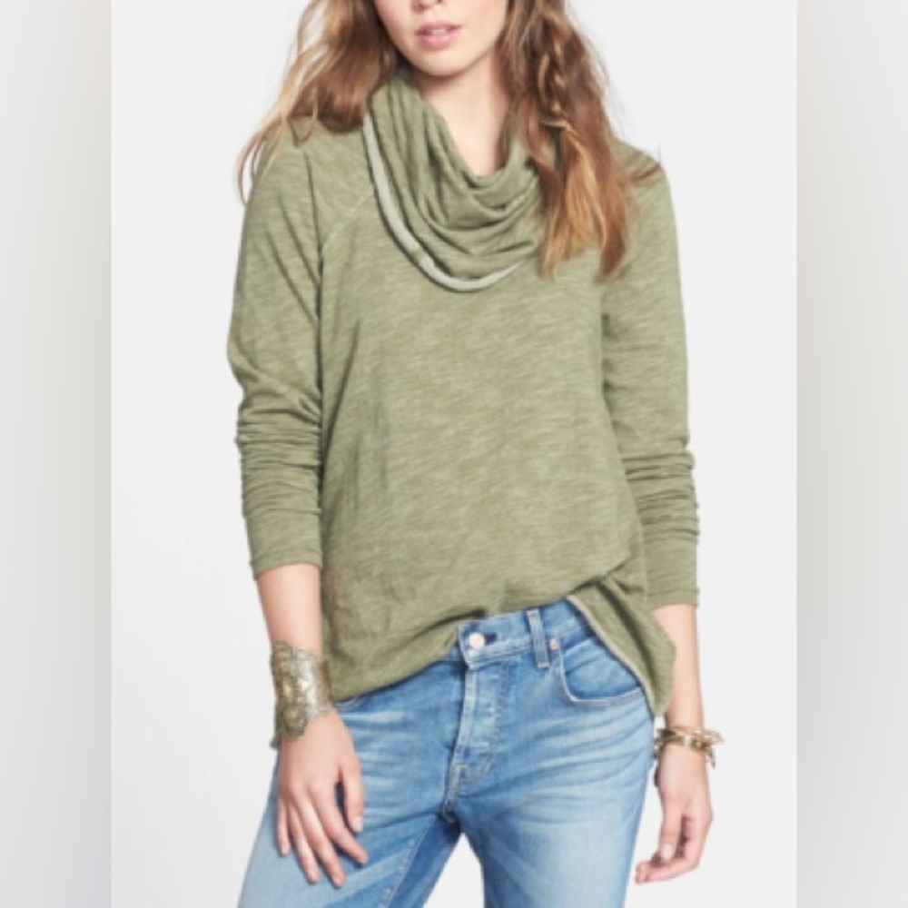 Free People Beach Cocoon Cowl Neck Pullover